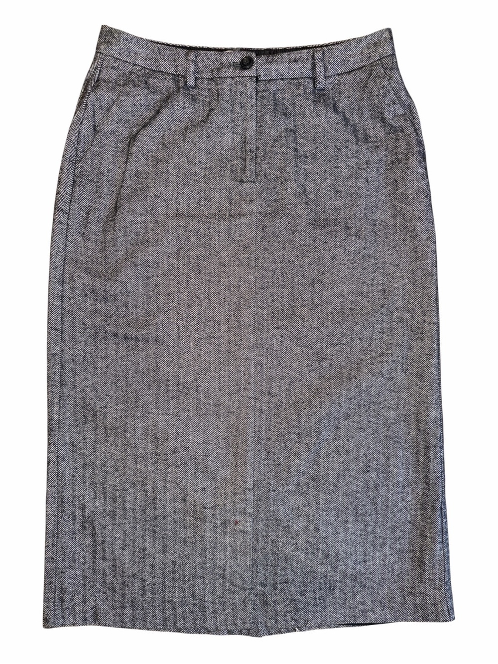 L.L. Bean Gray Pencil Skirt